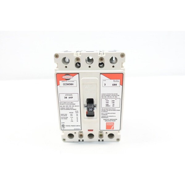 Ce3030H 3P 30A Amp 600V-Ac Molded Case Circuit Breaker